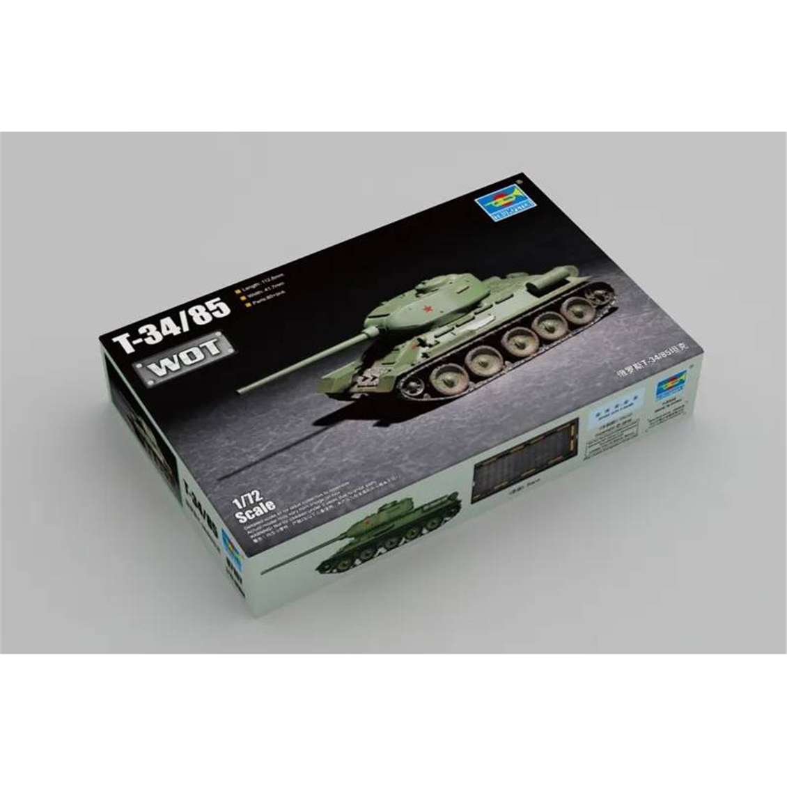Trumpeter 07167 1/72 Ölçek, T-34/85 Tankı, Plastik Model Kiti