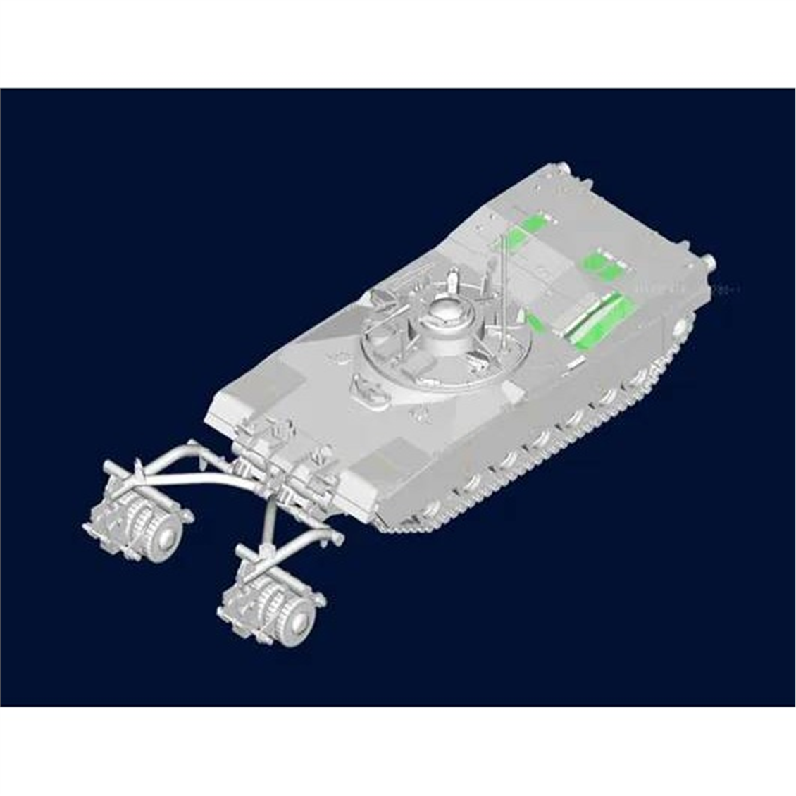 Trumpeter 07280 1/72 Ölçek, M1 Panther II Mayın Temizleme Aparatlı Tank, Plastik Model Kiti, Plastik Model Kiti