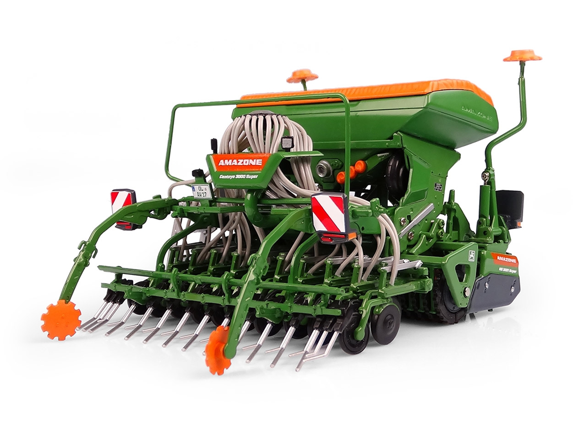Universal Hobbies UH5384 1/32 Ölçek, Amazone Centaya 3000 Super ve T-Pack Tohum Ekme Makinesi, Sergilemeye Hazır Metal Tarımsal