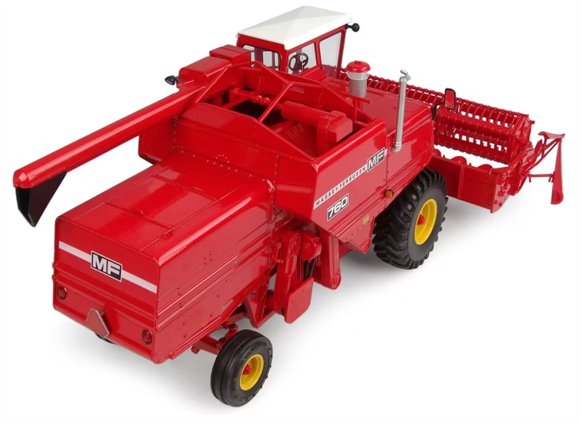 Universal Hobbies UH6329 1/32 Ölçek, Massey Ferguson 760 Biçerdöver, Sergilemeye Hazır Metal Tarımsal Makina Modeli