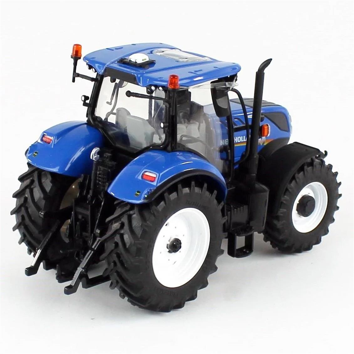 Universal Hobbies UH6363 1/32 New Holland T7.190 Otomatik Komutlu Traktör, Sergilemeye Hazır Metal İş Makinası Modeli