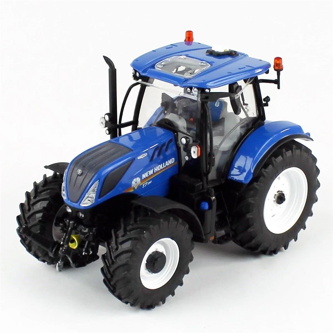 Universal Hobbies UH6363 1/32 New Holland T7.190 Otomatik Komutlu Traktör, Sergilemeye Hazır Metal İş Makinası Modeli