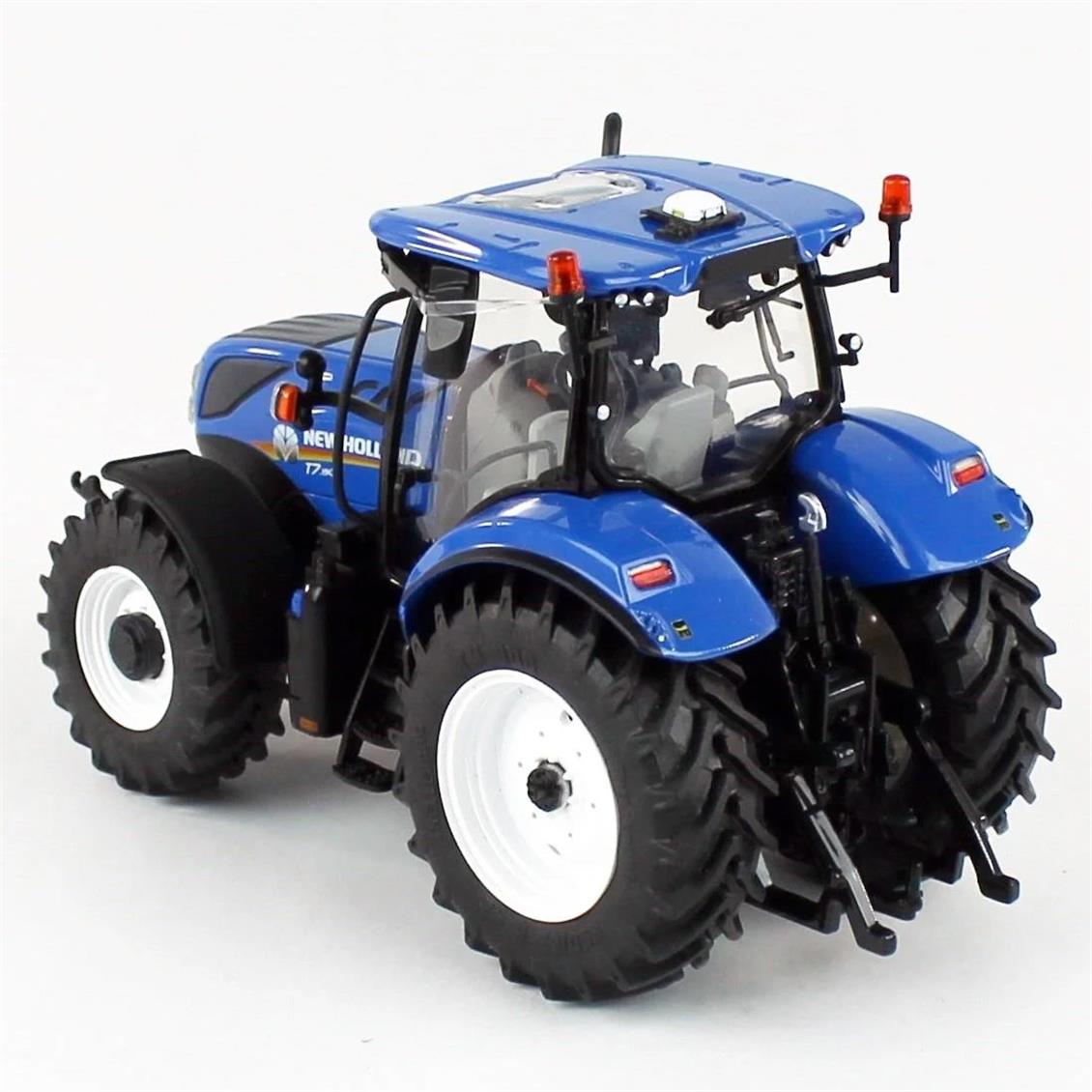 Universal Hobbies UH6363 1/32 New Holland T7.190 Otomatik Komutlu Traktör, Sergilemeye Hazır Metal İş Makinası Modeli