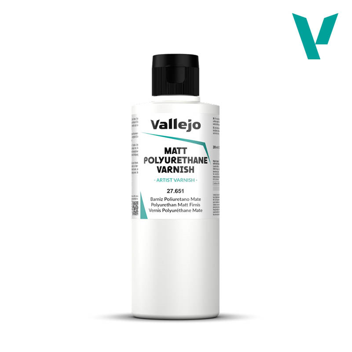 Vallejo 27651 200 ml. Polyurethane Matt Varnish, Model Paint