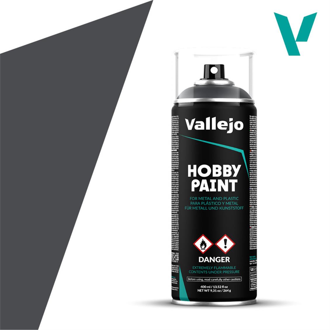 Vallejo 28002 400 ml. Panzer Grey, Sprey Model Boyası