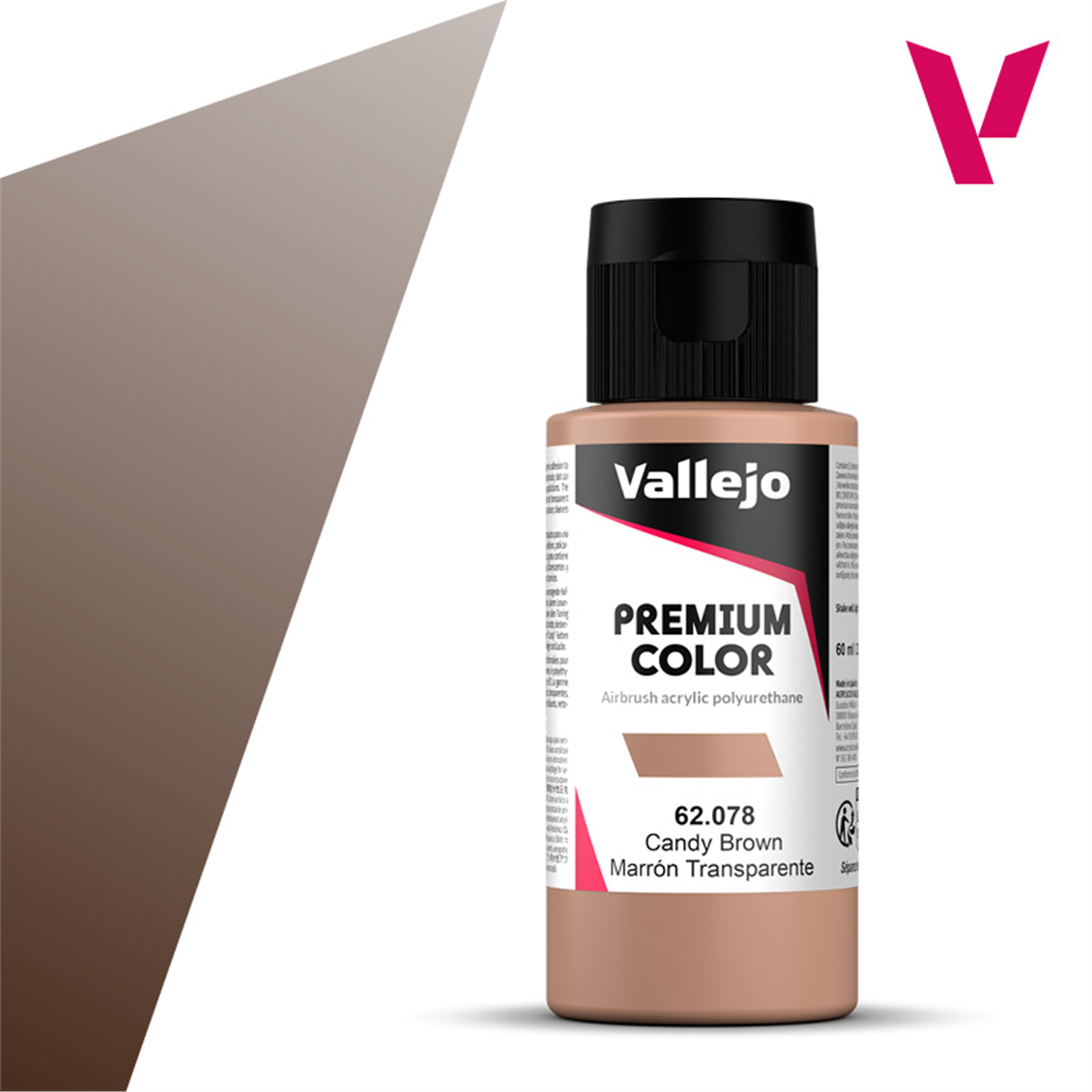 Vallejo 62078 60 ml. Candy Brown Premium RC Farbserie Modellmalerei