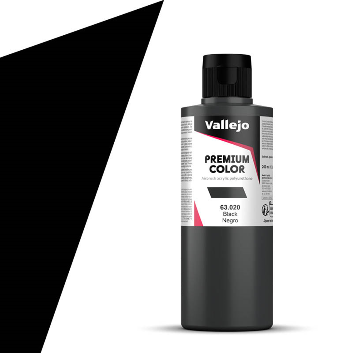 Vallejo 63020 200 ml. Dark, Premium RC Color Serisi Model Boyası
