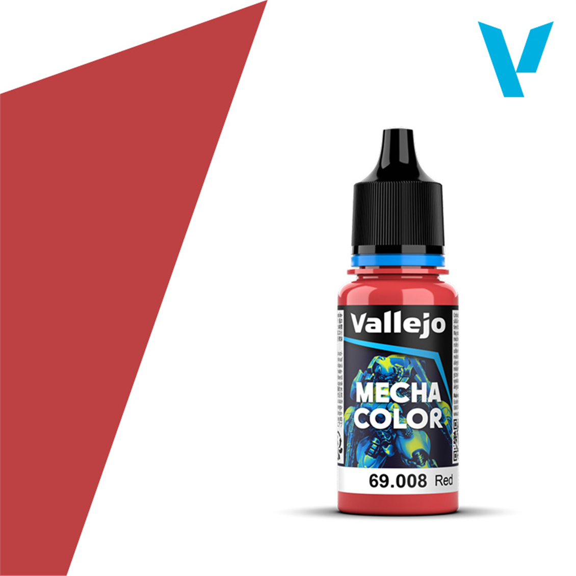 Vallejo 69008 18 ml. Red, Mecha Color Serisi Model Boyası