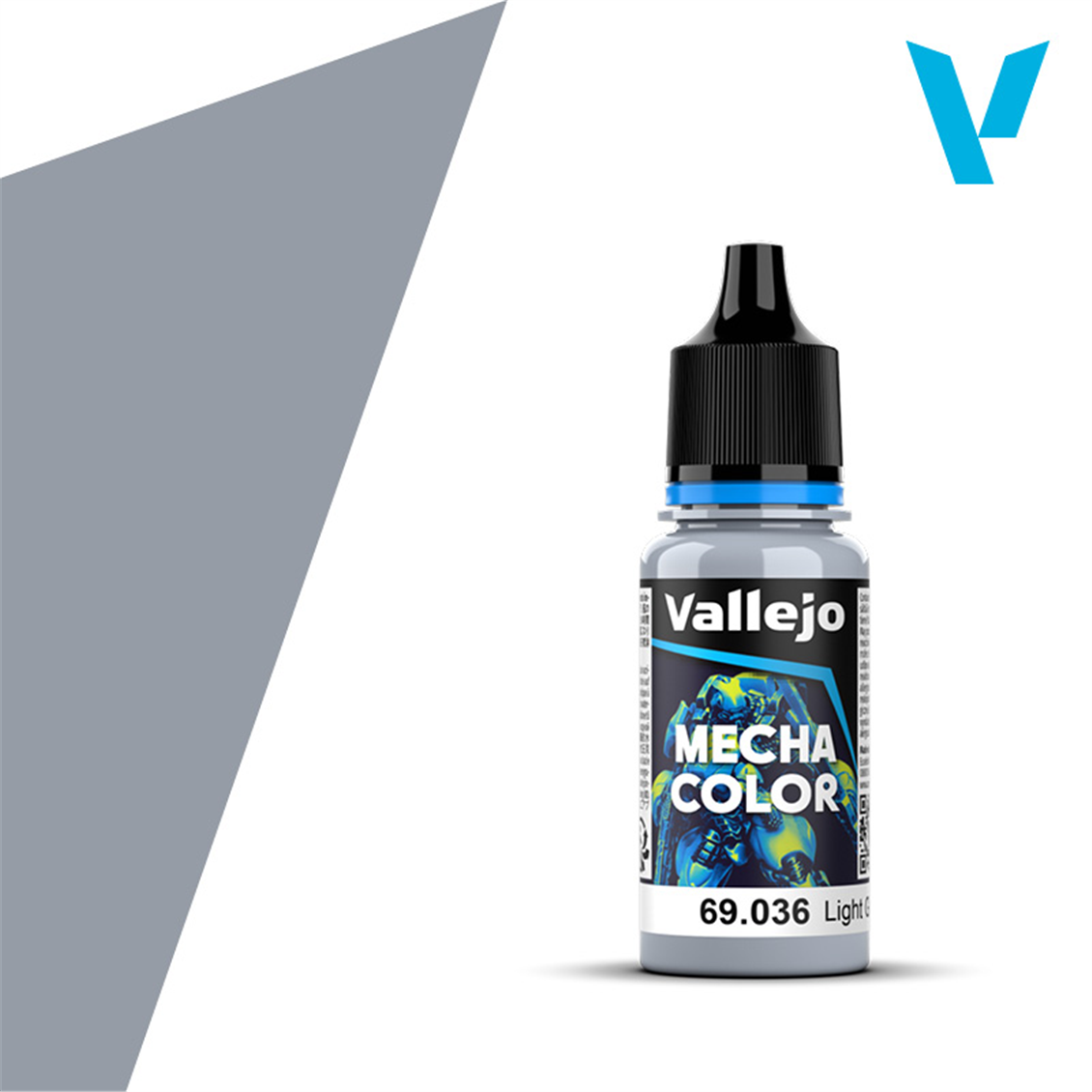 Vallejo 69036 18 ml. Light Grey, Mecha Color Serisi Model Boyası