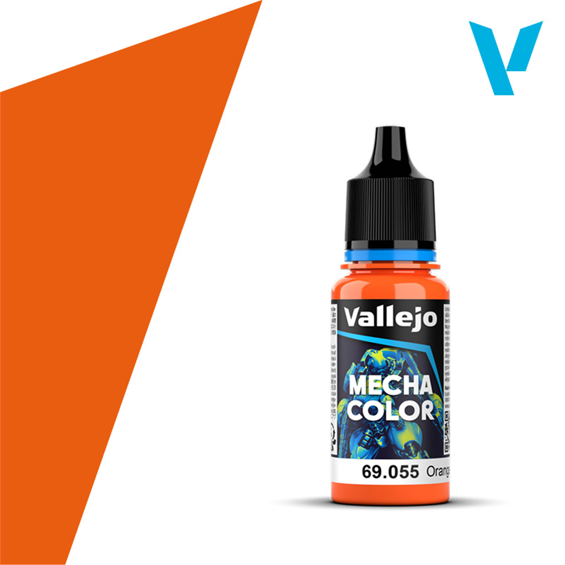 Vallejo 69055 18 ml. Orange Fluorescent, Mecha Color Serisi Model Boyası
