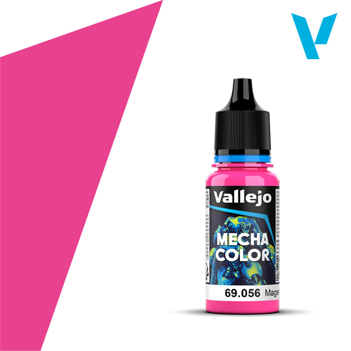 Vallejo 69056 18 ml. Magenta Fluorescent, Mecha Color Serisi Model Boyası