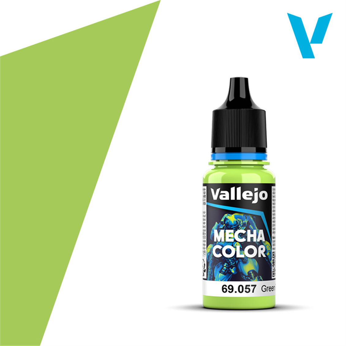 Vallejo 69057 18 ml. Green Fluorescent, Mecha Color Serisi Model Boyası