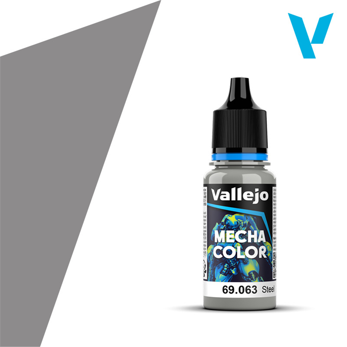 Vallejo 69063 18 ml. Steel, Mecha Color Serisi Model Boyası