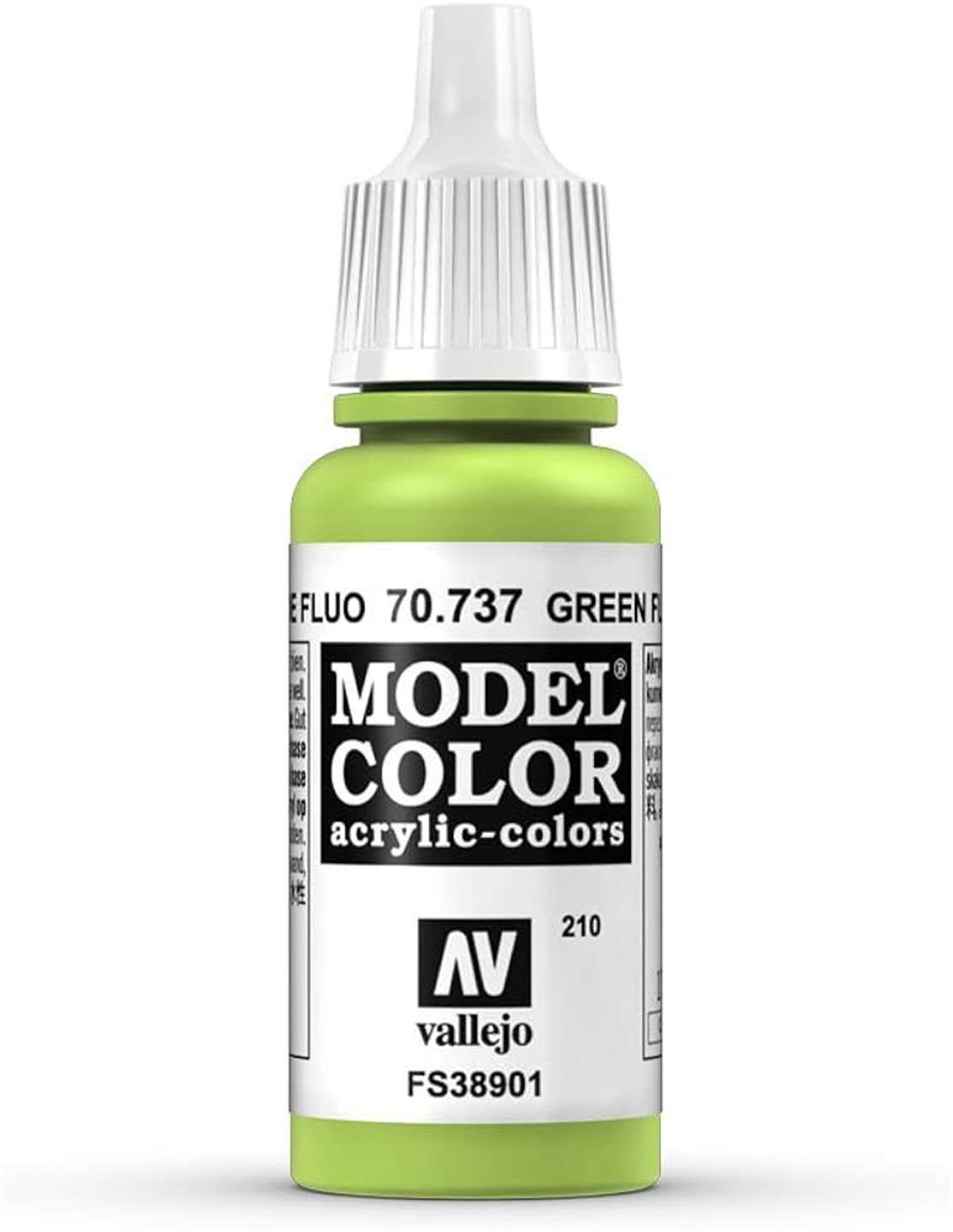 Vallejo 70737 18 ml. (210) Green Fluorescent, Model Color Serisi Model Boyası