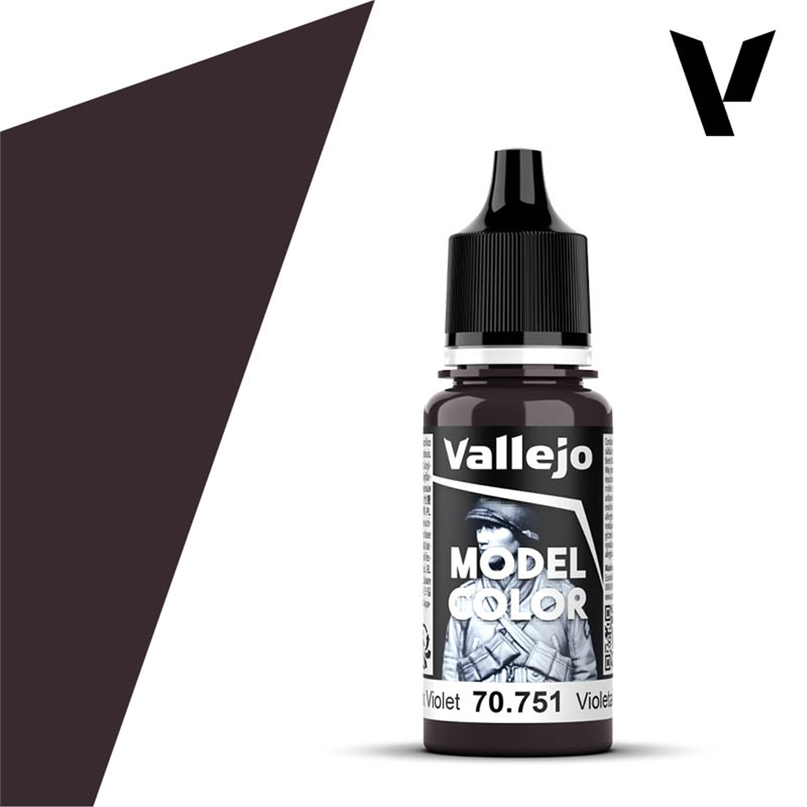 Vallejo 70751 18 ml. (054) Black Violet, Model Color Serisi Model Boyası