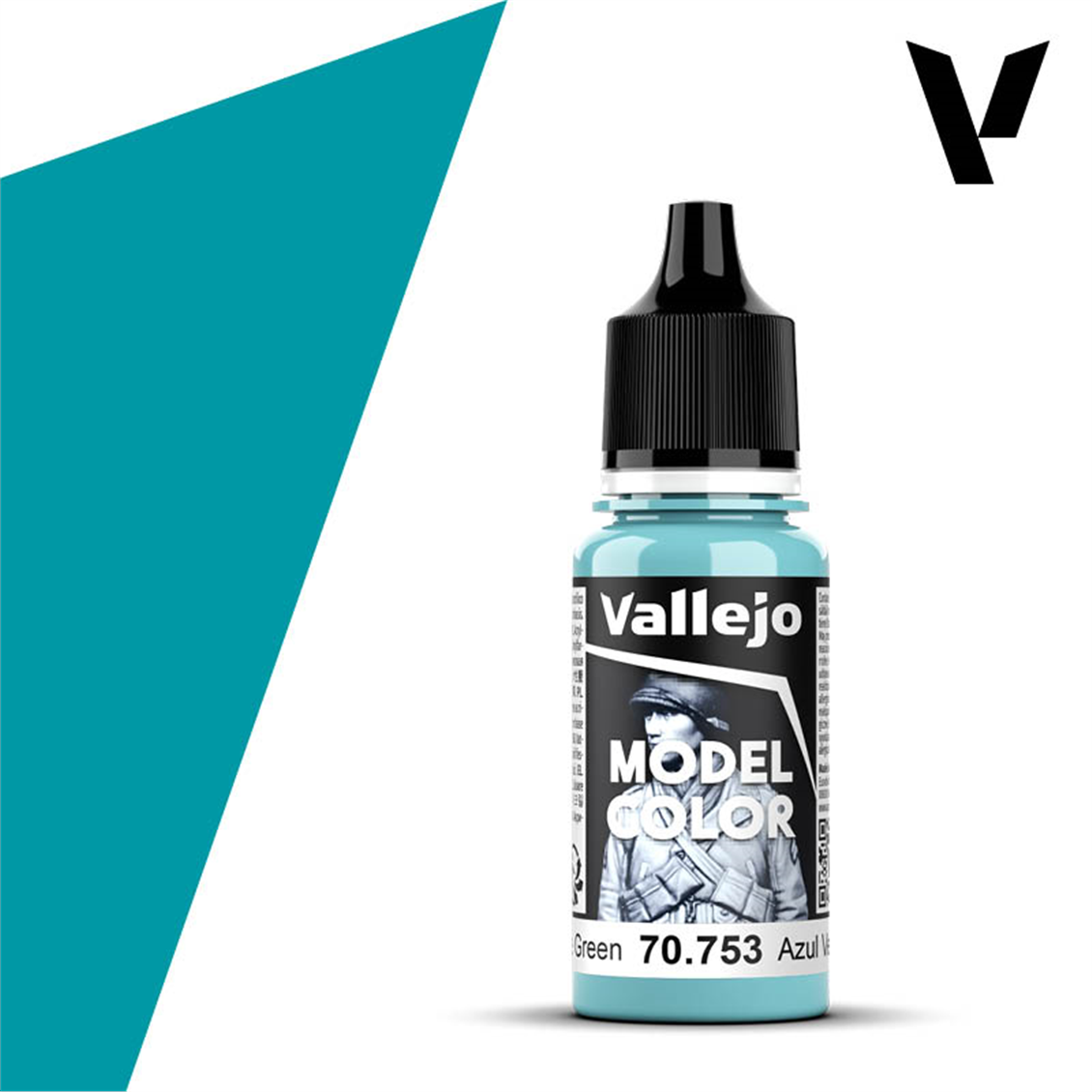 Vallejo 70753 18 ml. (068) Light Blue Green, Model Color Serisi Model Boyası