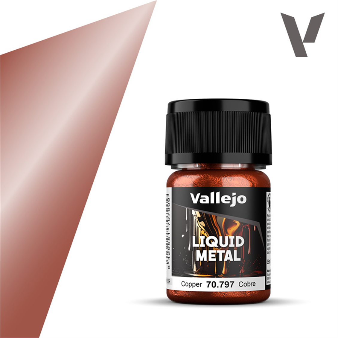 Vallejo 70797 35 ml. (218) Kupfer (alkoholbasiert), modellbasiertes Modellmalerei mit Metallpigment