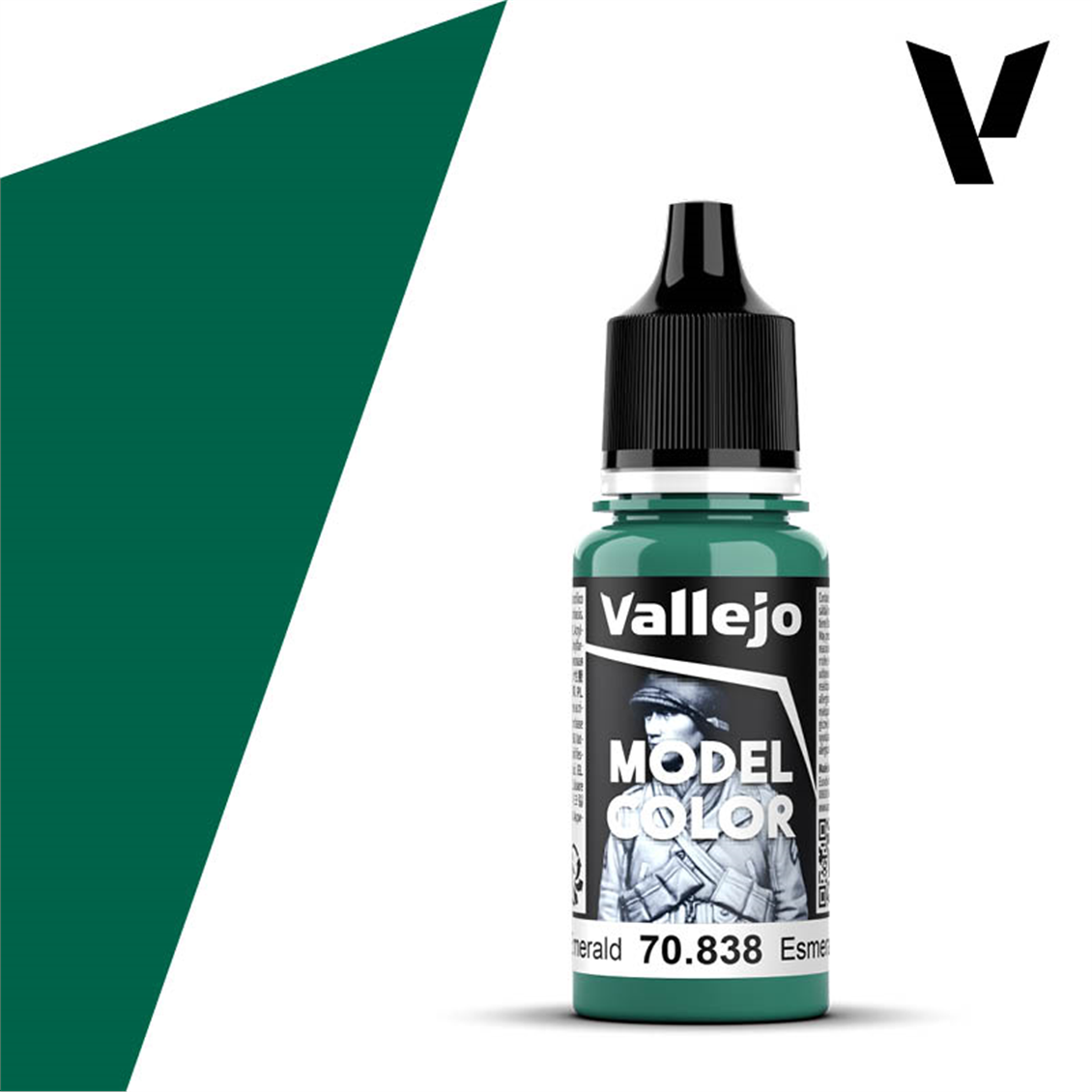 Vallejo 70838 18 ml. (71) Emerald-Matt, Model Color Series Model Paint