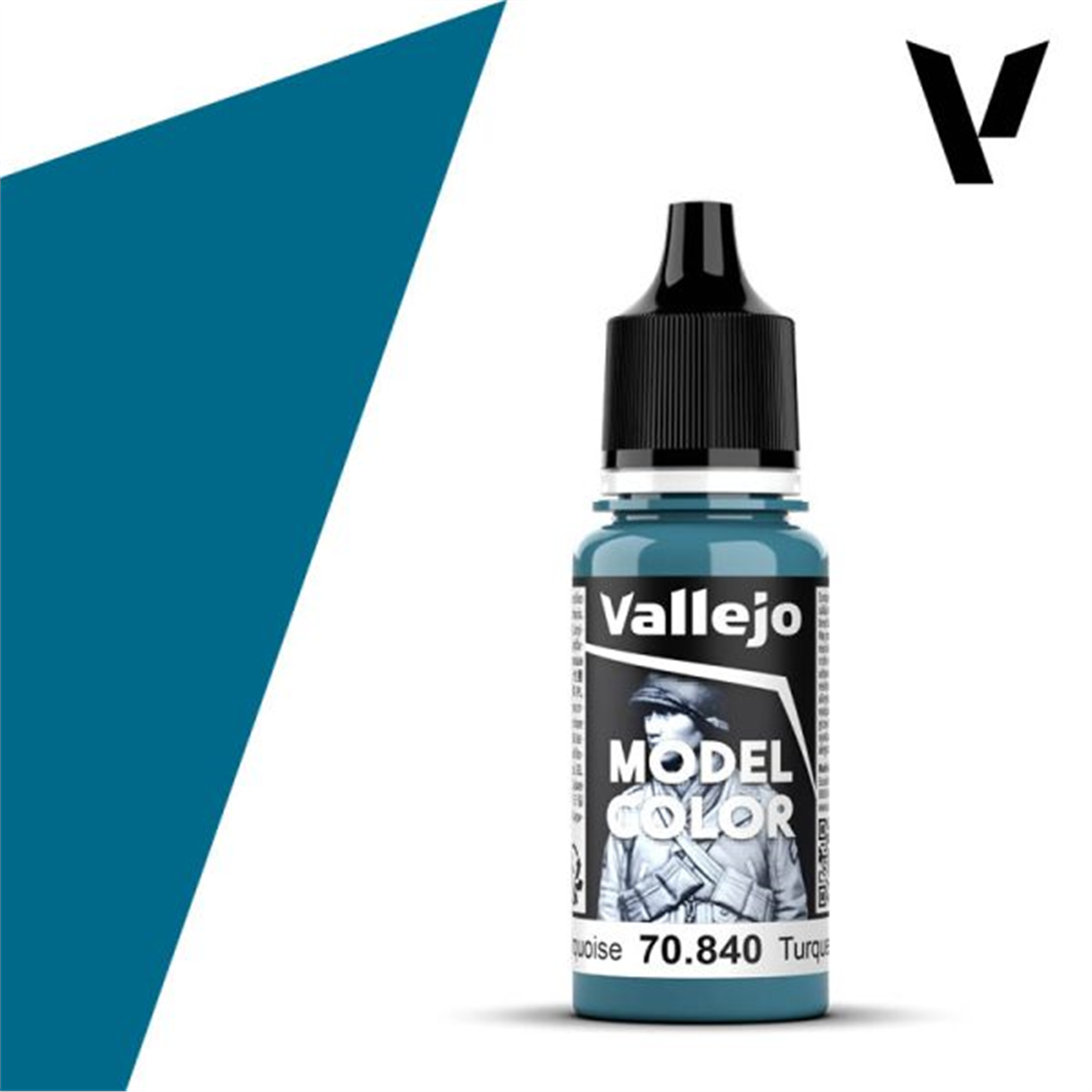 Vallejo 70840 18 ml. (68) Light Turquoise-Matt, Model Color Series Model Paint
