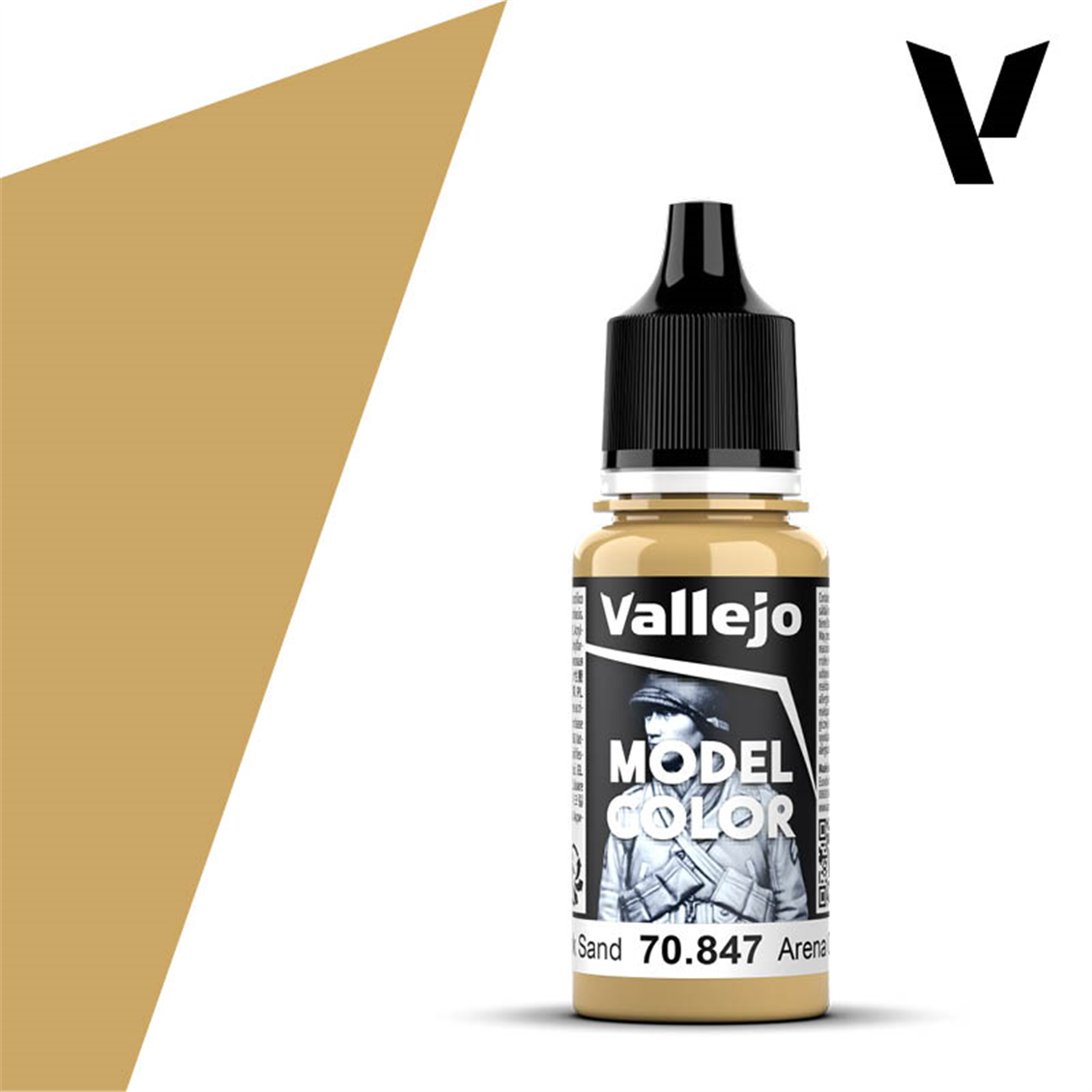Vallejo 70847 18 ml. (123) Dark Sand-Matt, Model Color Serisi Model Boyası