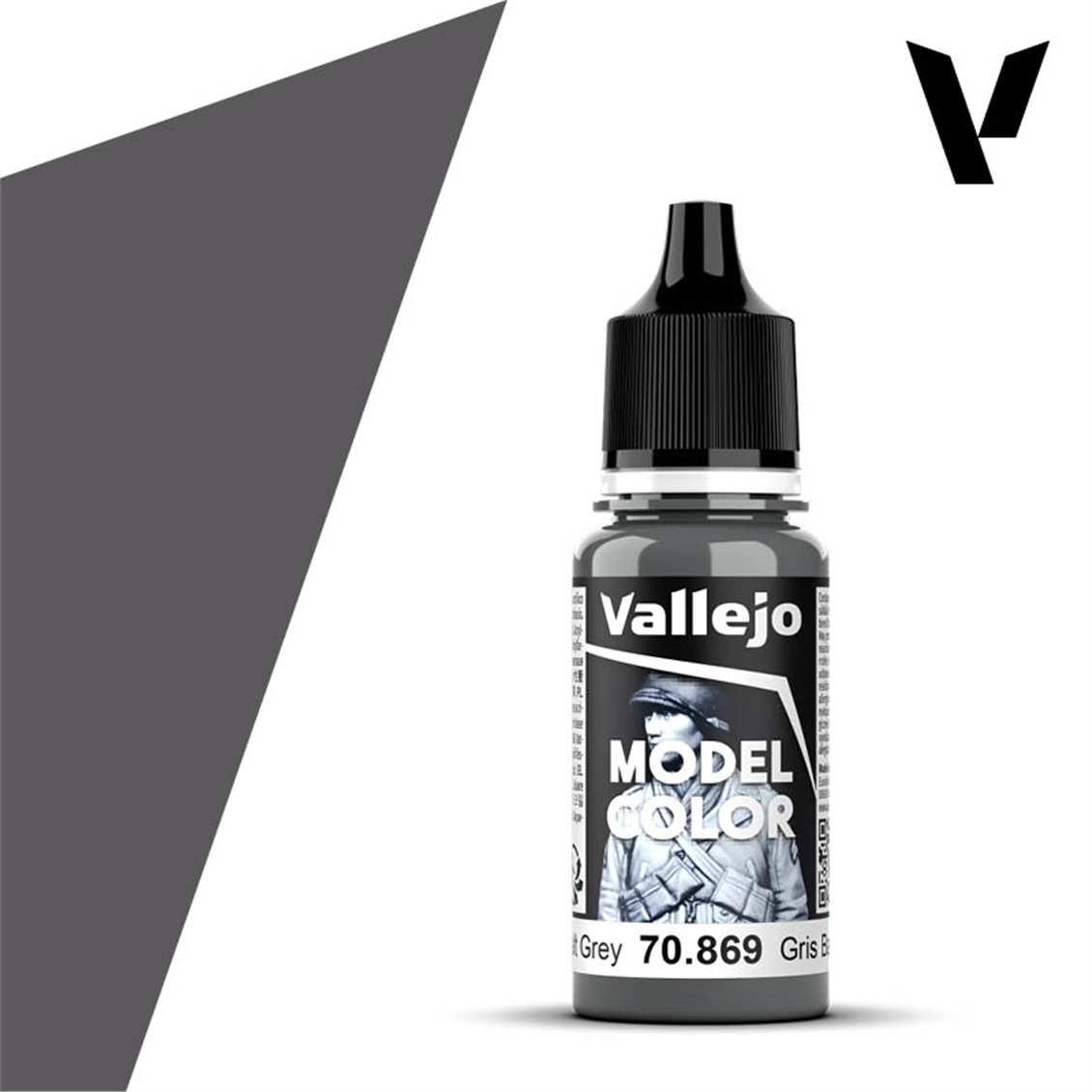 Vallejo 70869 18 ml. (162) Basalt Grey-Matt, Model Color Series Model Paint