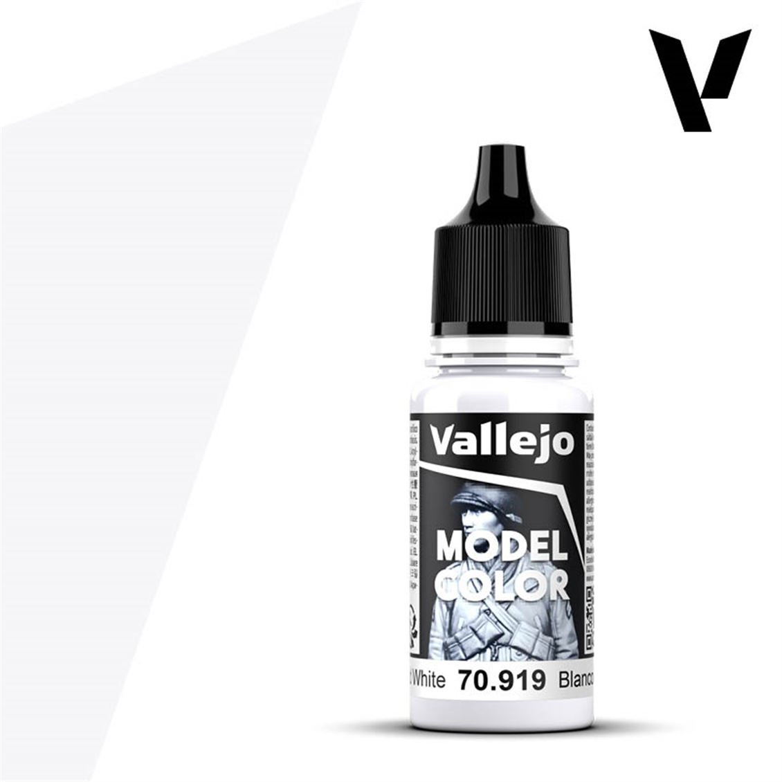 Vallejo 70919 18 ml. (2) Cold White-Matt, Model Color Series Model Paint