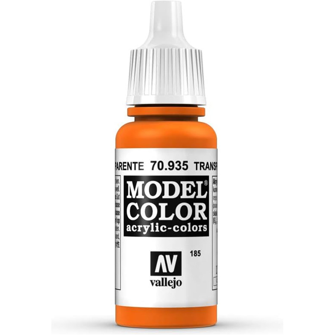 Vallejo 70935 18 ml. (185) Transp. Orange-Transparent, Model Color Serisi Model Boyası