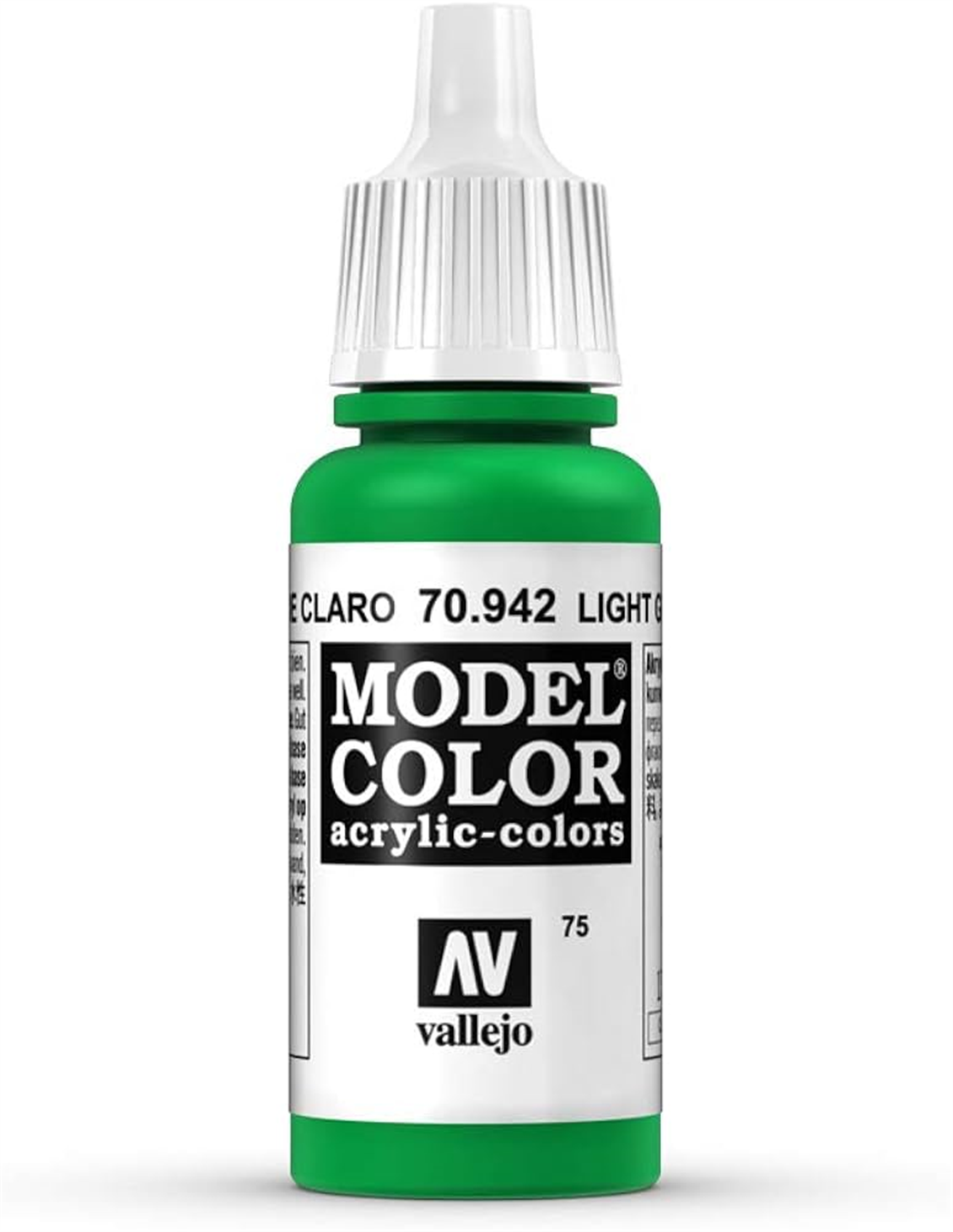 Vallejo 70942 18 ml. (75) Light Green-Matt, Model Color Serisi Model Boyası