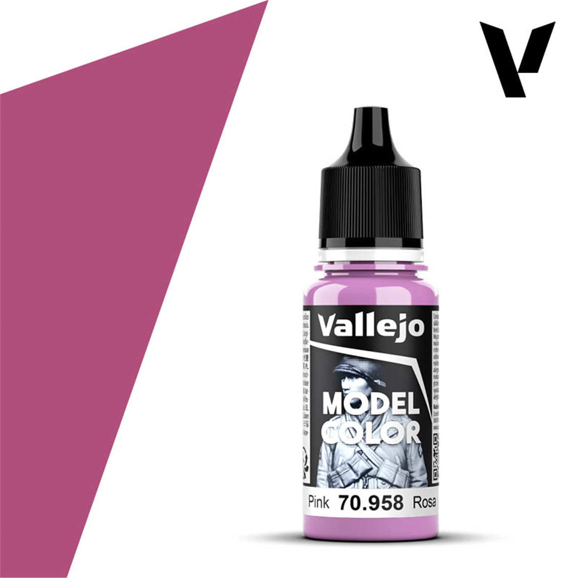 Vallejo 70958 18 ml. (40) Pink-Matt, Model Color Series Model Paint