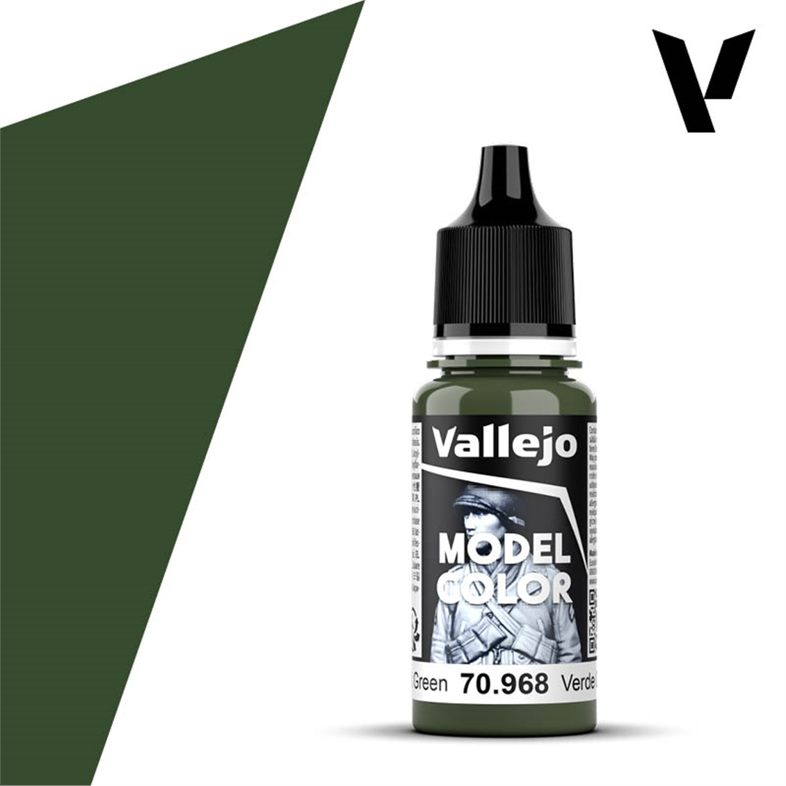 Vallejo 70968 18 ml. (83) Flat Green-Matt, Model Color Series Model Paint
