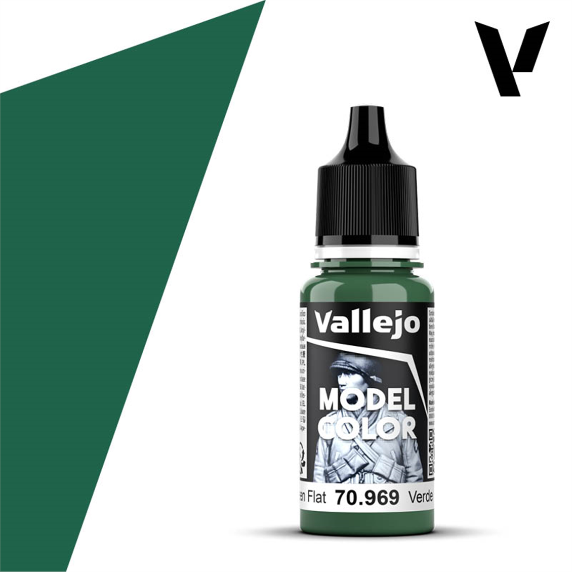 Vallejo 70969 18 ml. (73) Park Green Flat-Matt, Model Color Series Model Paint