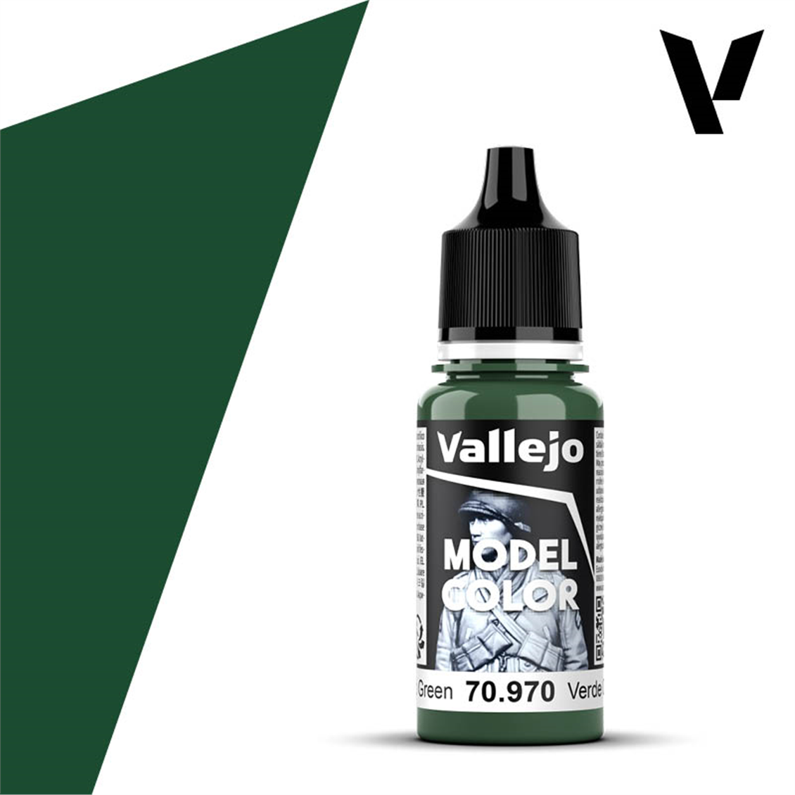 Vallejo 70970 18 ml. (72) Deep Green-Matt, Model Color Series Model Paint