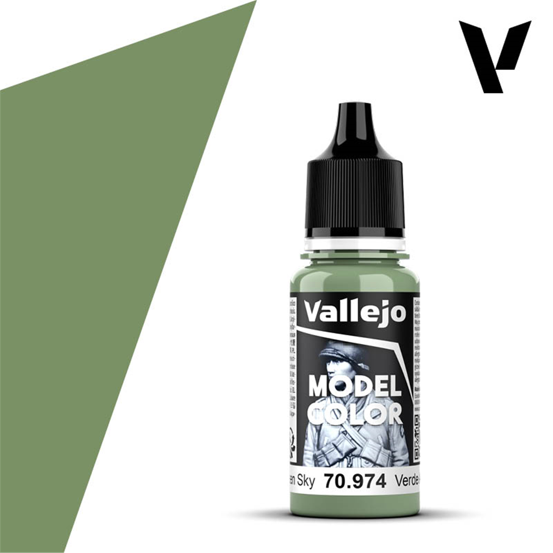 Vallejo 70974 18 ml. (76) Green Sky-Matt, Model Color Serisi Model Boyası