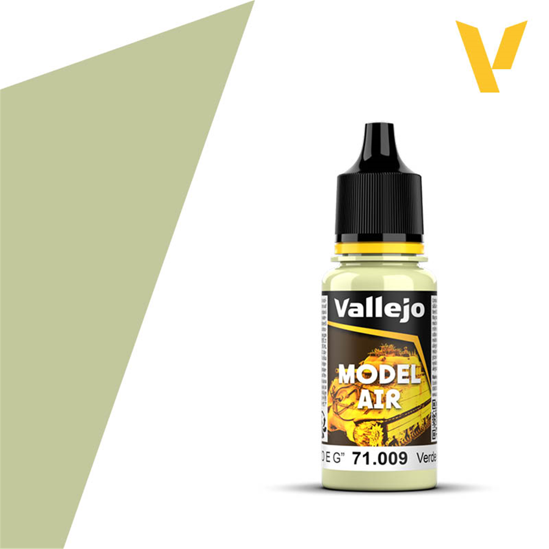 Vallejo 71009 18 ml. Eau De Nil (D.E.Green), Model Air Serisi Model Boyası