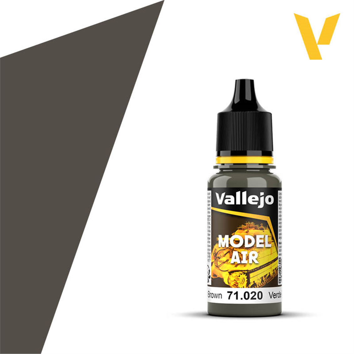 Vallejo 71020 18 ml. Green Brown, Model Air Serisi Model Boyası