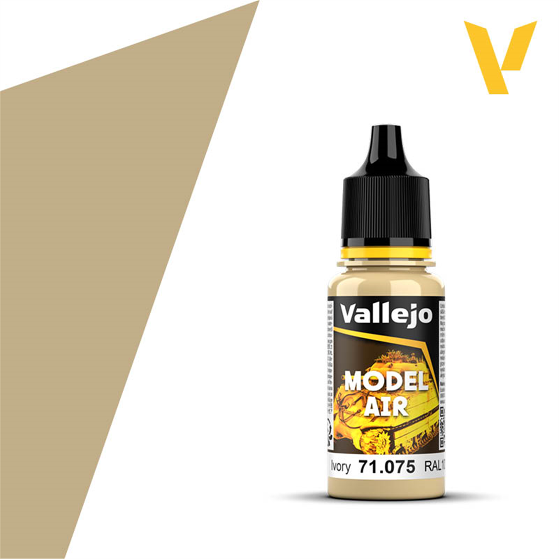 Vallejo 71075 18 ml. Ivory, Model Air Series Model Paint