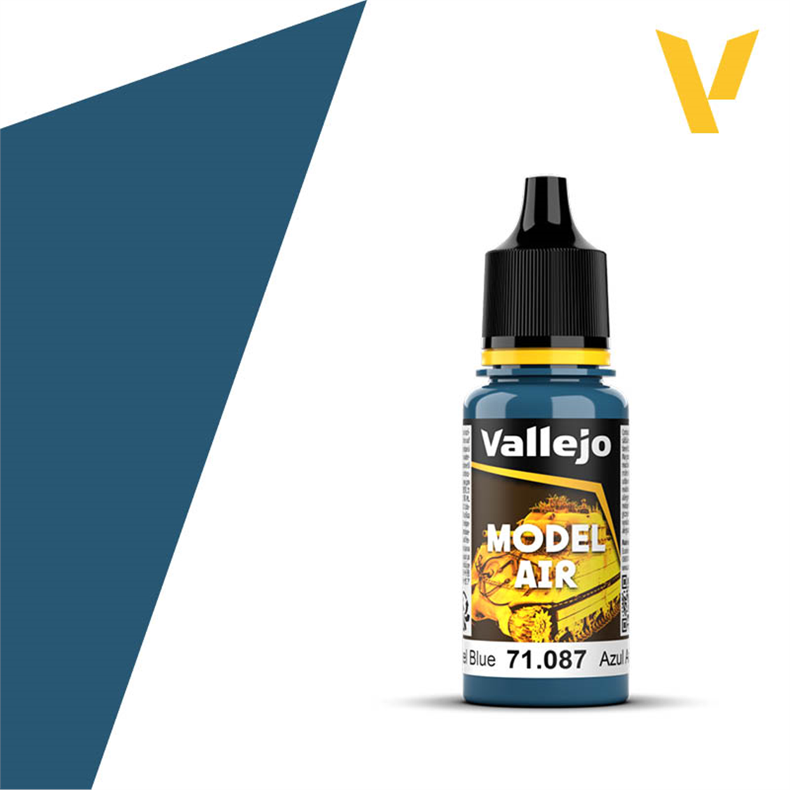 Vallejo 71087 18 ml. Steel Blue, Model Air Series Model Paint