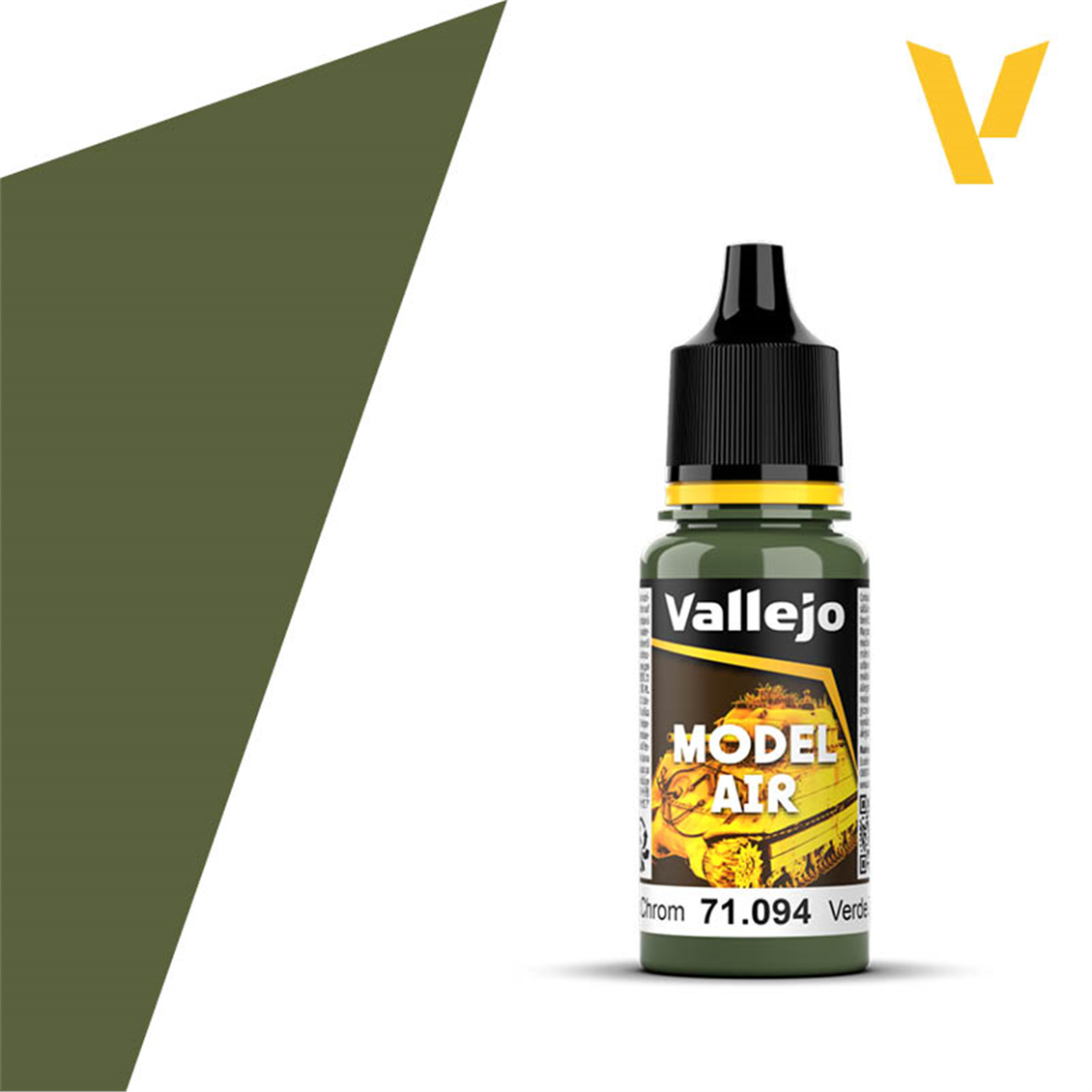 Vallejo 71094 18 ml. Green Zinc Chromate, Model Air Series Model Paint