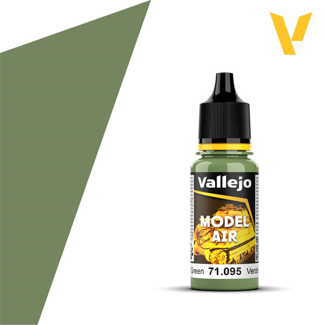 Vallejo 71095 18 ml. Pale Green, Model Air Series Model Paint