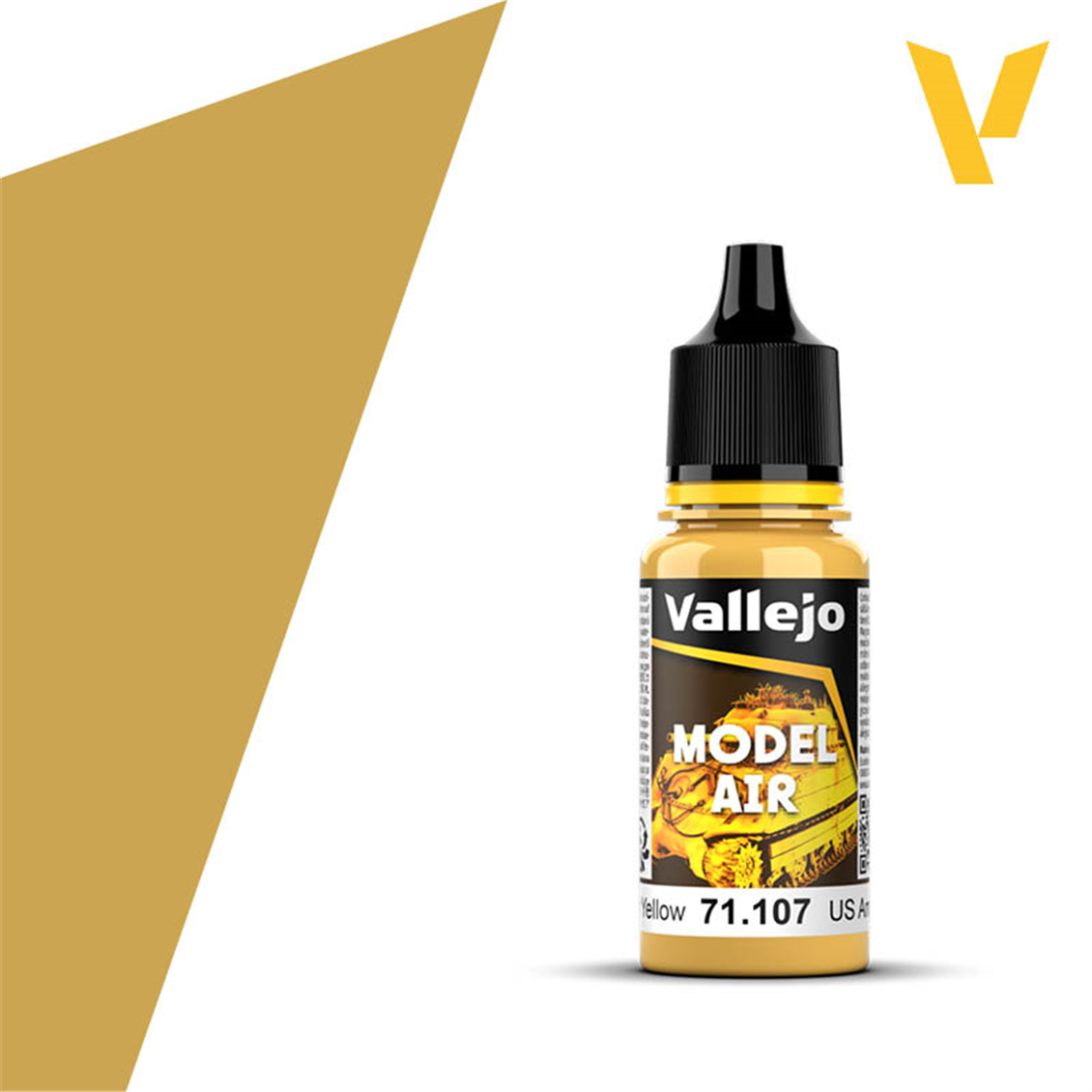 Vallejo 71107 18 ml. US Interior Yellow, Model Air Series Model Paint