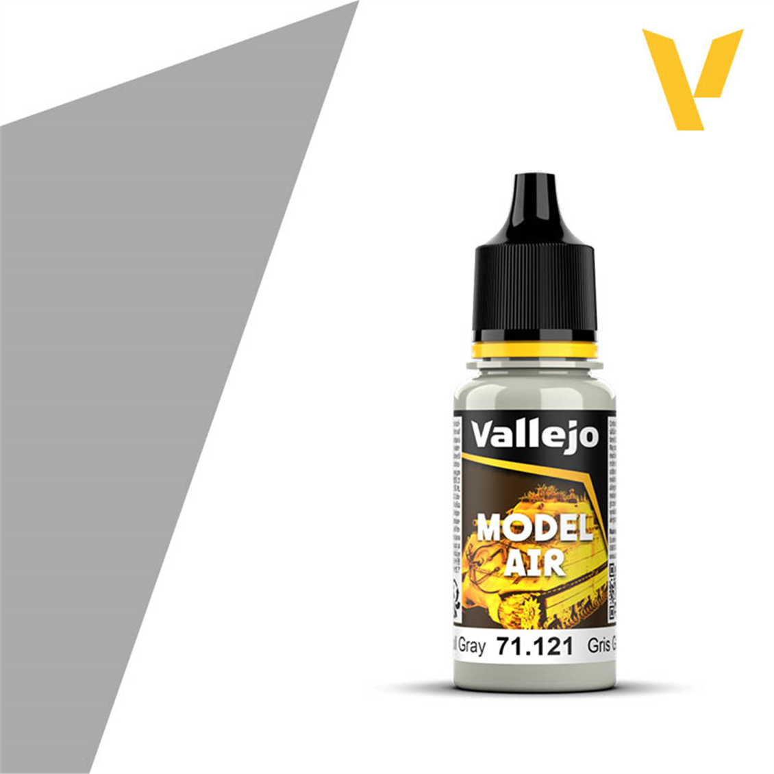 Vallejo 71121 18 ml. Light Gull Gray, Model Air Serisi Model Boyası