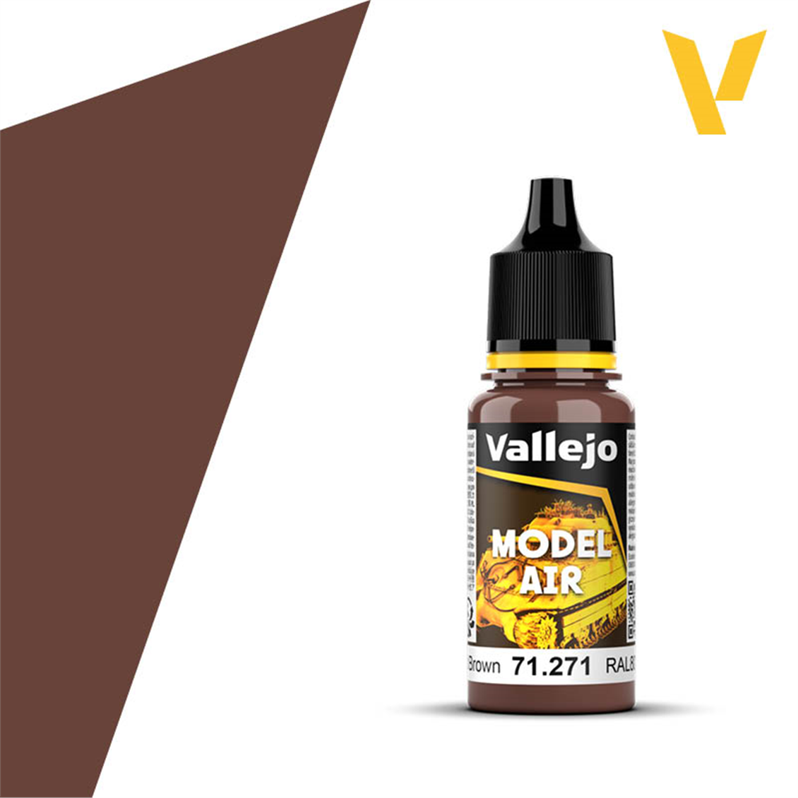 Vallejo 71271 18 ml. Ger. Red Brown, Model Air Series Model Paint