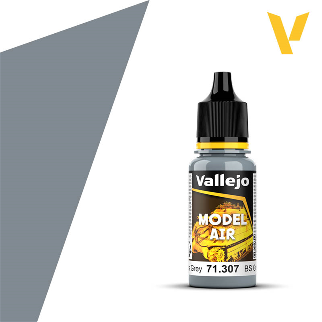 Vallejo 71307 18 ml. BS Medium Sea Grey, Model Air Serisi Model Boyası