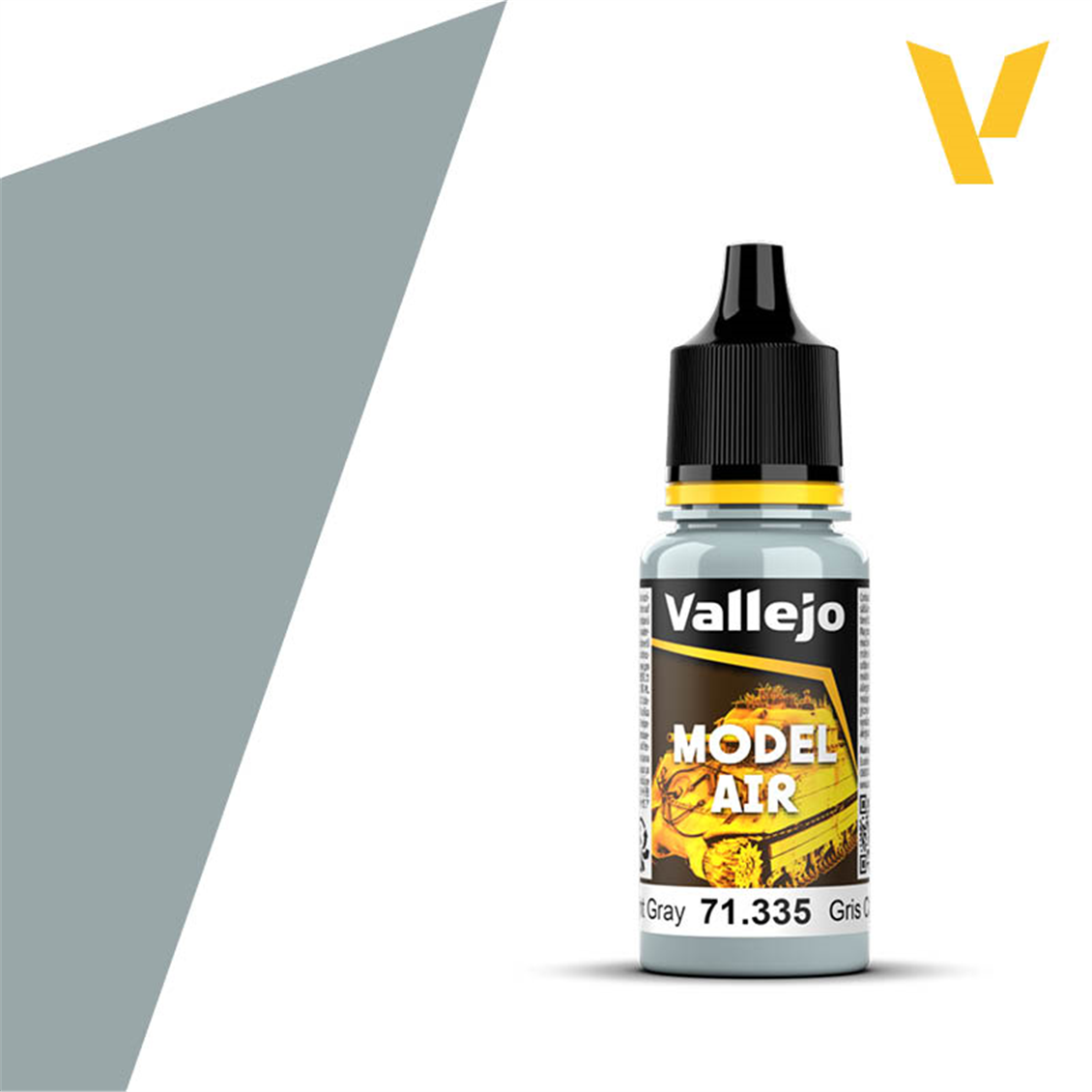 Vallejo 71335 18 ml. Flanker Light Grey, Model Air Serisi Model Boyası