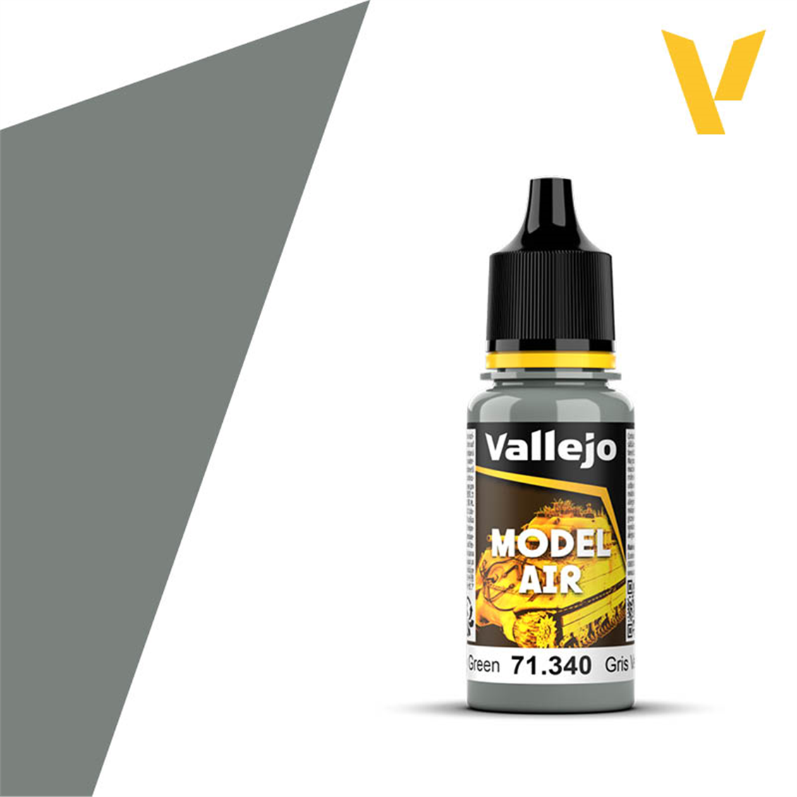 Vallejo 71340 18 ml. Grey Green, Model Air Serisi Model Boyası