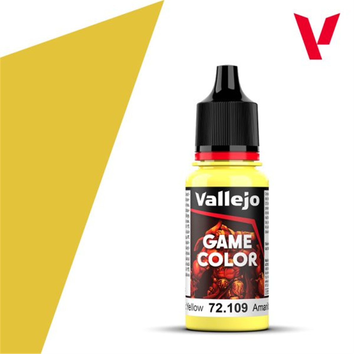 Vallejo 72109 18 ml. Toxic Yellow, Game Color Series Model Paint
