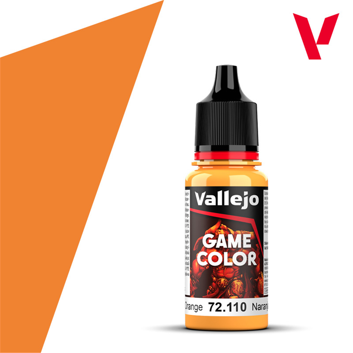Vallejo 72110 18 ml. Sunset Orange, Game Color Series Model Paint
