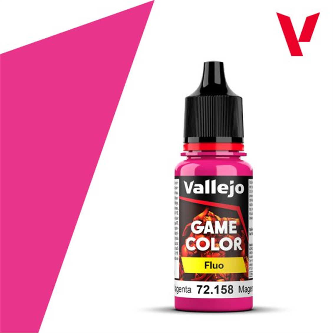 Vallejo 72158 18 ml. Fluorescent Magenta, Game Color Serisi Model Boyası