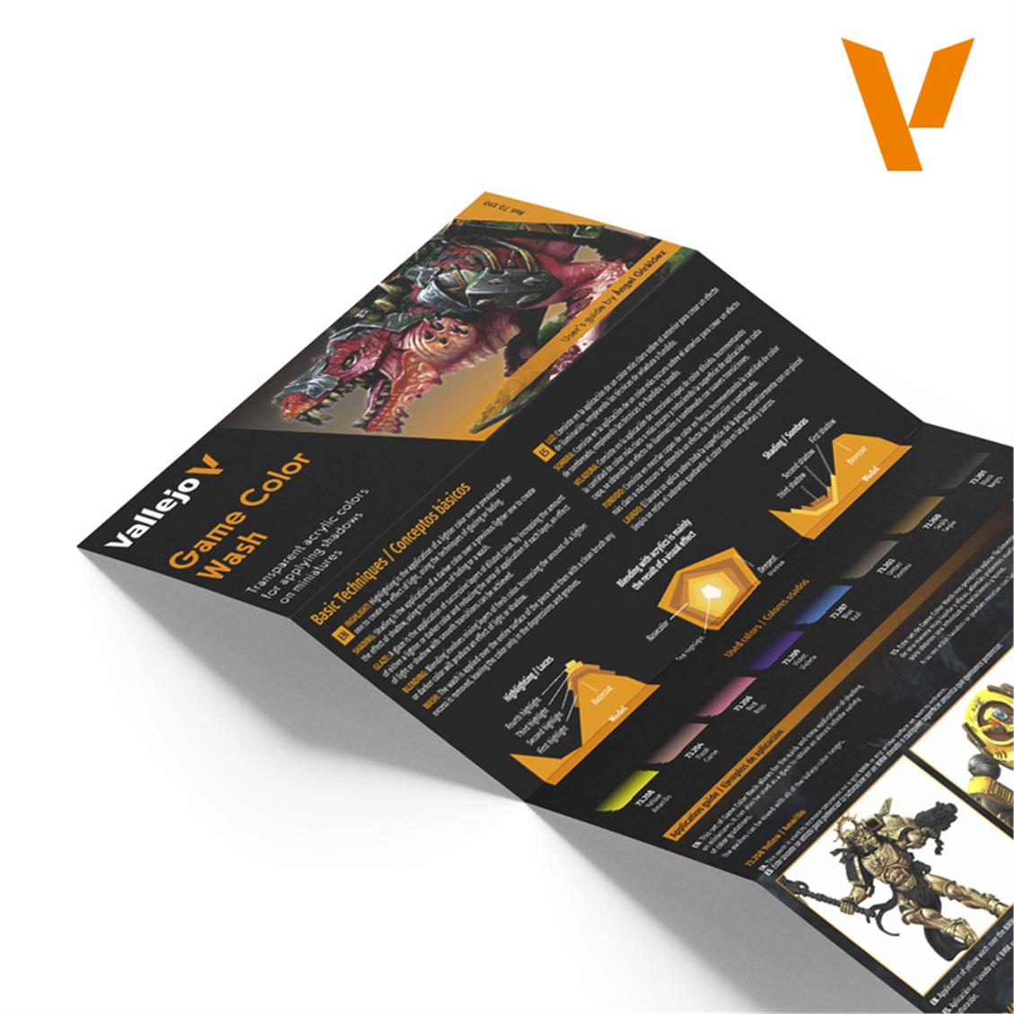 Vallejo 72190 8x18 ml. Wash Set, Game Color Serisi Model Boyası