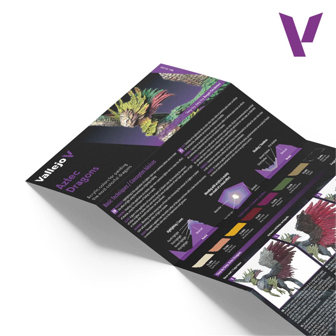 Vallejo 72195 8X18 ml. Aztek Dragons, Game Color Serisi Model Boyası Seti